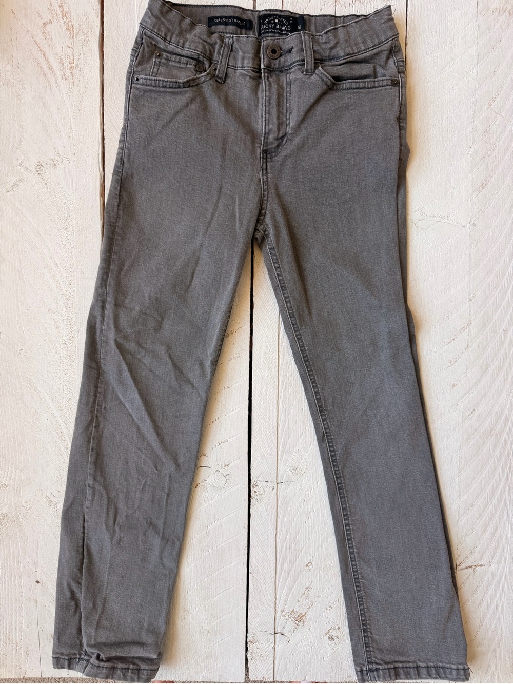 Boys Lucky Brand Classic Straight Gray Jeans